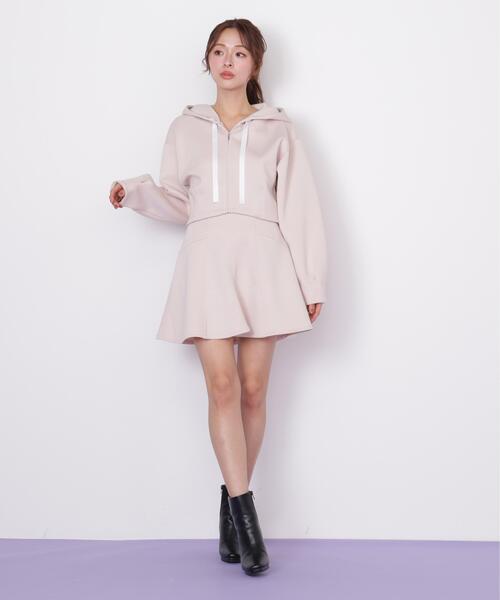 JILL by JILL STUART（ジルバイジルスチュアート）の「◇ダイバー素材インナーパンツ付スカート（スカート・レディース・ブラック/グレー/ホワイト/ピンク・FREE）」の12枚目の写真