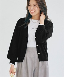 nissen | ゴールドボタンVネックニットカーディガン(カーディガン/ボレロ)