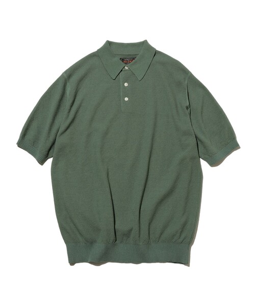 BEAMS PLUS(ビームスプラス)の「Pique Polo 14G(ポロシャツ・メンズ・オリーブ/レッド/ネイビー/イエロー・X-LARGE/LARGE/MEDIUM/SMALL)」の2枚目の写真