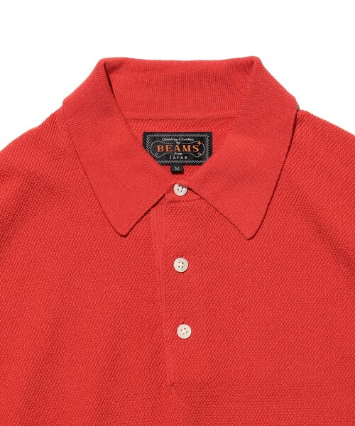 BEAMS PLUS(ビームスプラス)の「Pique Polo 14G(ポロシャツ・メンズ・オリーブ/レッド/ネイビー/イエロー・X-LARGE/LARGE/MEDIUM/SMALL)」の9枚目の写真