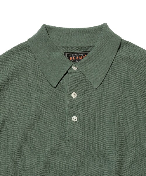 BEAMS PLUS(ビームスプラス)の「Pique Polo 14G(ポロシャツ・メンズ・オリーブ/レッド/ネイビー/イエロー・X-LARGE/LARGE/MEDIUM/SMALL)」の5枚目の写真