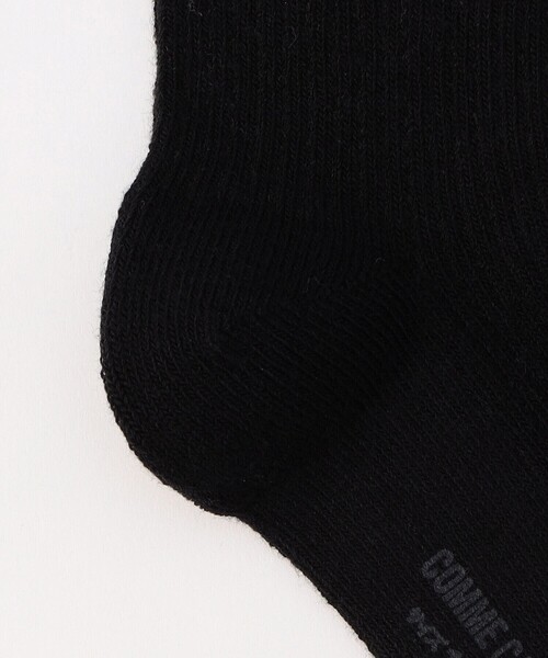 COMME CA ISM（コムサイズム）の「エンブレム刺繍入り リブ風ソックス（ソックス/靴下・キッズ・ホワイト/ブラック・16-18cm/19-21cm/22-24cm）」の6枚目の写真