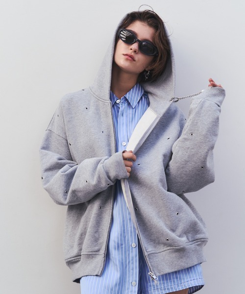 EYELET OVER HOODIE/アイレットオーバーフーディー（パーカー）｜JOSE