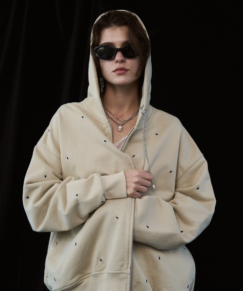 JOSE MOON（ジョゼムーン）の「EYELET OVER HOODIE・アイレット