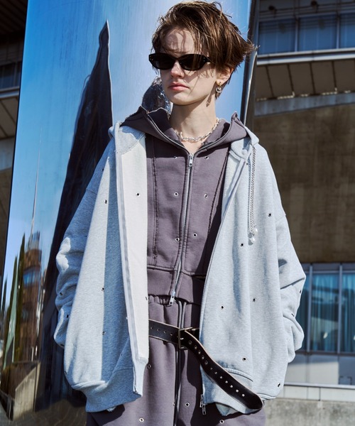 EYELET OVER HOODIE/アイレットオーバーフーディー（パーカー）｜JOSE