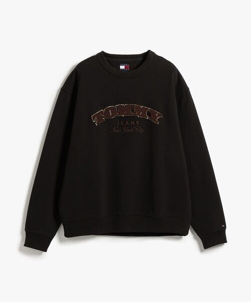 tommy jeans(トミー ジーンズ)の「リラックスブークレフォントプレイクルーネックトレーナー(スウェット・メンズ・ブラック・SMALL/X-LARGE)」の5枚目の写真
