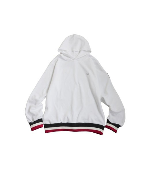 antiqua(アンティカ)の「配色ライン リブ フーディー(パーカー・レディース・ブラック/ホワイト・ML/LXL)」の20枚目の写真
