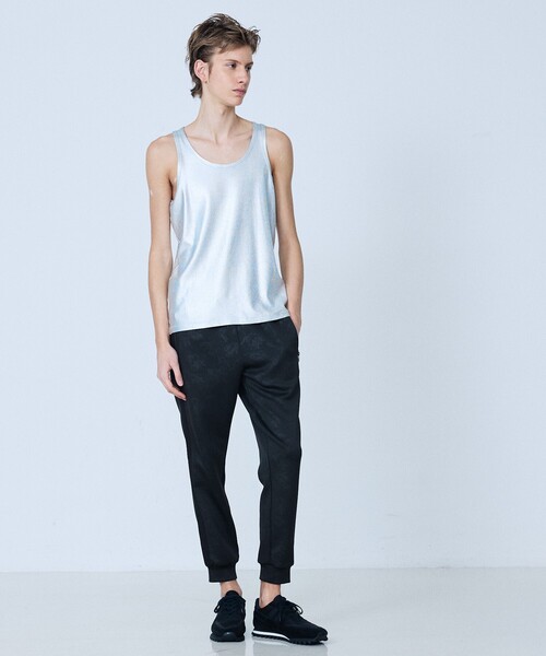 5351 POUR LES HOMMES（ゴーサンゴーイチプールオム）の「【セットアップ対応】リーフ柄　ジョグパンツ（スウェットパンツ・メンズ・ライトグレー/ブラック・50/48/46/44）」の16枚目の写真