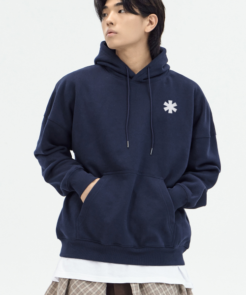 BY.L(バイエル)の「エステリスクス フードパーカー ネイビー(パーカー・メンズ・その他・M/L/XL/XXL)」の3枚目の写真