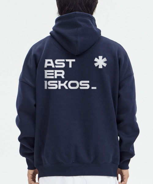 BY.L(バイエル)の「エステリスクス フードパーカー ネイビー(パーカー・メンズ・その他・M/L/XL/XXL)」の4枚目の写真