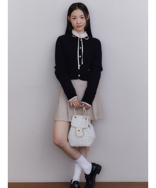 ANOETIC(アノエティック)の「ANC TWEED CLASSIC BACKPACK_IVORY(バックパック/リュック・レディース・その他・FREE)」の5枚目の写真