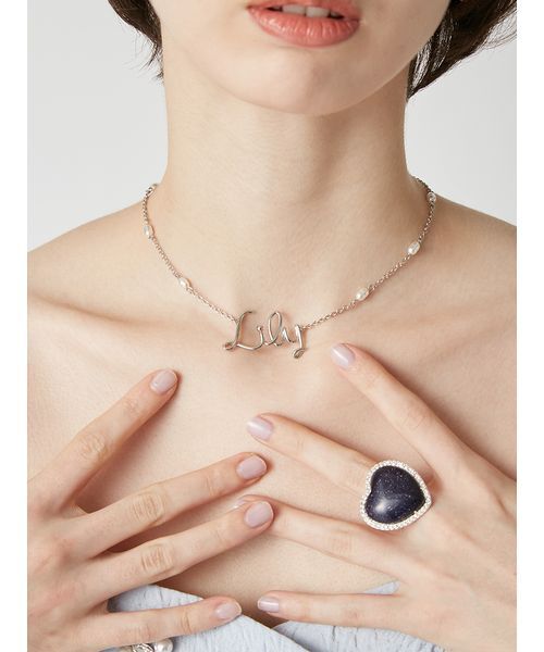 LILY BROWN(リリーブラウン)の「Lilyモチーフネックレス(ネックレス・レディース・シルバー/ゴールド・F)」の10枚目の写真