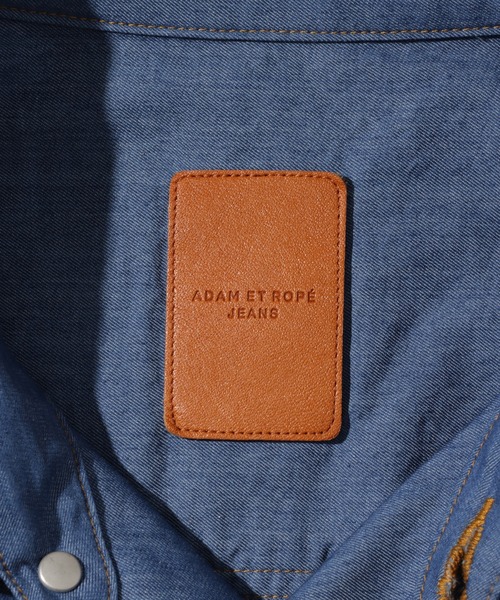 ADAM ET ROPE'（アダムエロペ）の「ライトオンス デニム シャツ / ADAM ET ROPE' JEANS（シャツ/ブラウス・メンズ・ブルー系その他4/ネイビー・M/L）」の5枚目の写真