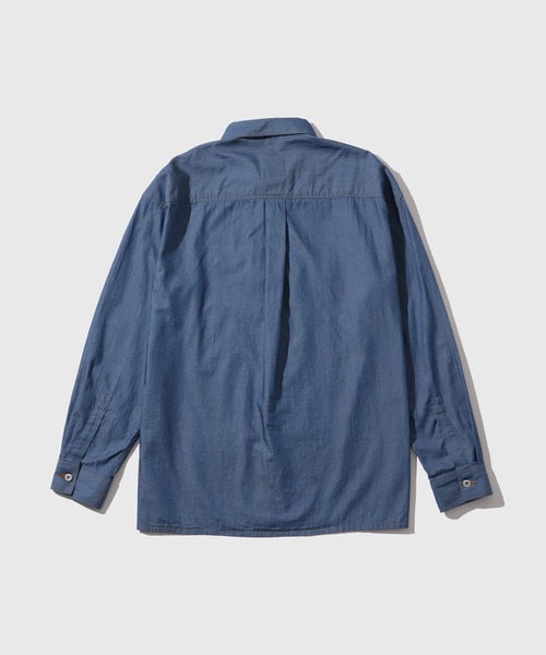 ADAM ET ROPE'（アダムエロペ）の「ライトオンス デニム シャツ / ADAM ET ROPE' JEANS（シャツ/ブラウス・メンズ・ブルー系その他4/ネイビー・M/L）」の11枚目の写真