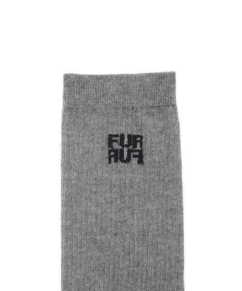 FURFUR（ファーファー）の「ロゴシアーリブソックス（ソックス/靴下・レディース・グレー/ブラック/ホワイト・F）」の10枚目の写真