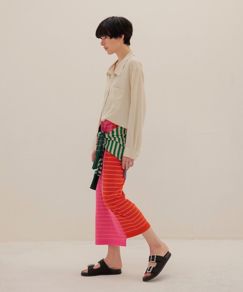 TSURU by Mariko Oikawa(ツルバイマリコオイカワ)の「TSURU by Mariko Oikawa / Jeremiah(パールバックルラバーソールサンダル WW-1264250)(サンダル・レディース・ブラック・37/36)」の4枚目の写真