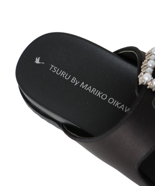 TSURU by Mariko Oikawa(ツルバイマリコオイカワ)の「TSURU by Mariko Oikawa / Jeremiah(パールバックルラバーソールサンダル WW-1264250)(サンダル・レディース・ブラック・37/36)」の13枚目の写真
