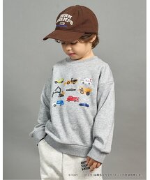 b・ROOM | 【速乾裏毛】トミカ車集合トレーナー(スウェット)