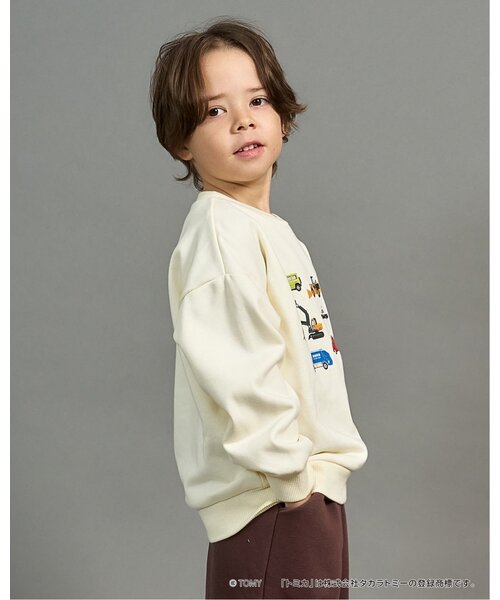 b・ROOM（ビールーム）の「【速乾裏毛】トミカ車集合トレーナー（スウェット・キッズ・トップグレー/ブラック/アイボリー/ダークブラウン・90cm/100cm/110cm/120cm/130cm）」の14枚目の写真