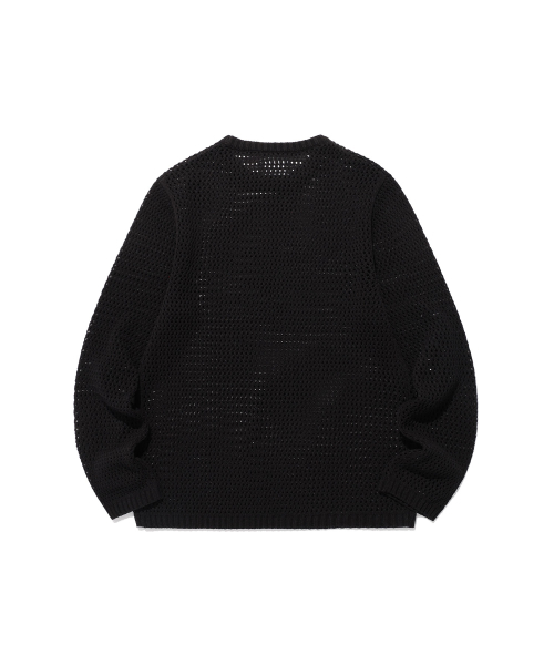 NICE GHOST CLUB(ナイスゴーストクラブ)の「3STARS L/S KNIT TEE_BLACK(NG2FSUK601A)(ニット/セーター・レディース・ブラック・S/M/L)」の2枚目の写真