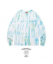 CONECTX（コネクト エックス）の「No Boundaries 刺繍プリント タイダイロングTシャツ（シーグリーン＆ミントver.）（Tシャツ/カットソー）」