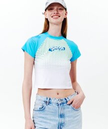 DELIGHTPOOL（ディライトプール）の「Cali Surf Top - Aquamarine（Tシャツ/カットソー）」