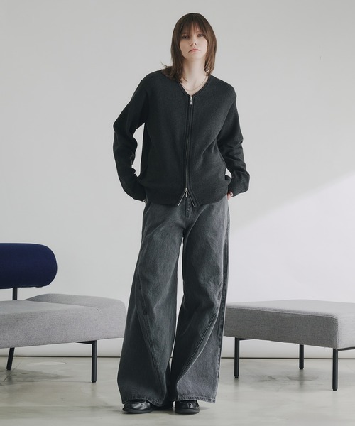 selle glant（セレグランテ）の「HEAVY WEIGHT 3D CURVE DENIM PANTS/ヘビーウェイト3Dカーブデニムパンツ（デニムパンツ・メンズ・グレー/ブラック・SMALL/MEDIUM/LARGE）」の22枚目の写真