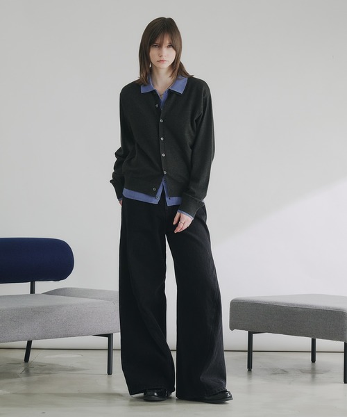 selle glant（セレグランテ）の「HEAVY WEIGHT 3D CURVE DENIM PANTS/ヘビーウェイト3Dカーブデニムパンツ（デニムパンツ・メンズ・グレー/ブラック・SMALL/MEDIUM/LARGE）」の9枚目の写真