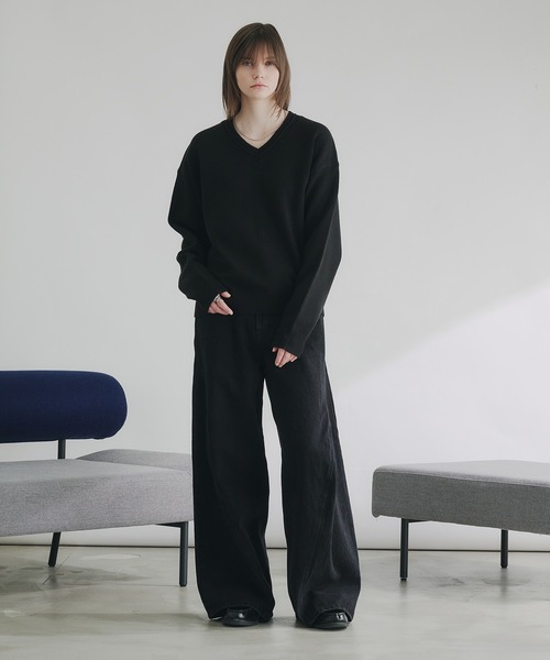 selle glant（セレグランテ）の「HEAVY WEIGHT 3D CURVE DENIM PANTS/ヘビーウェイト3Dカーブデニムパンツ（デニムパンツ・メンズ・グレー/ブラック・SMALL/MEDIUM/LARGE）」の13枚目の写真