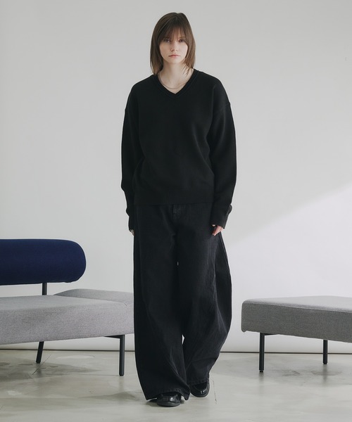 selle glant（セレグランテ）の「HEAVY WEIGHT 3D CURVE DENIM PANTS/ヘビーウェイト3Dカーブデニムパンツ（デニムパンツ・メンズ・グレー/ブラック・SMALL/MEDIUM/LARGE）」の14枚目の写真