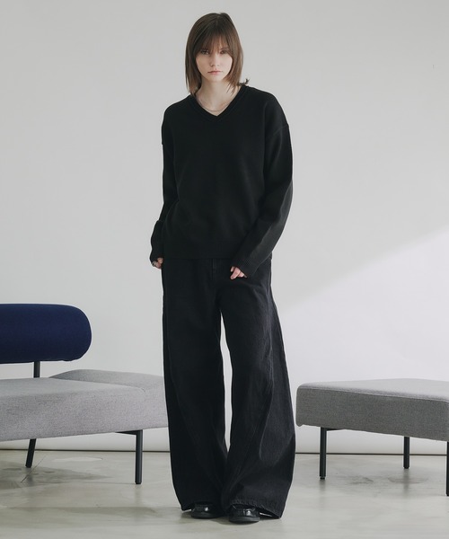 selle glant（セレグランテ）の「HEAVY WEIGHT 3D CURVE DENIM PANTS/ヘビーウェイト3Dカーブデニムパンツ（デニムパンツ・メンズ・グレー/ブラック・SMALL/MEDIUM/LARGE）」の15枚目の写真