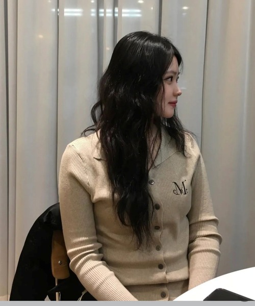 MUCENT（ムセント）の「MUCENT／KARINニットカーディガン（カーディガン/ボレロ・レディース・アイボリー/ブラック/ブラウン・FREE）」の9枚目の写真
