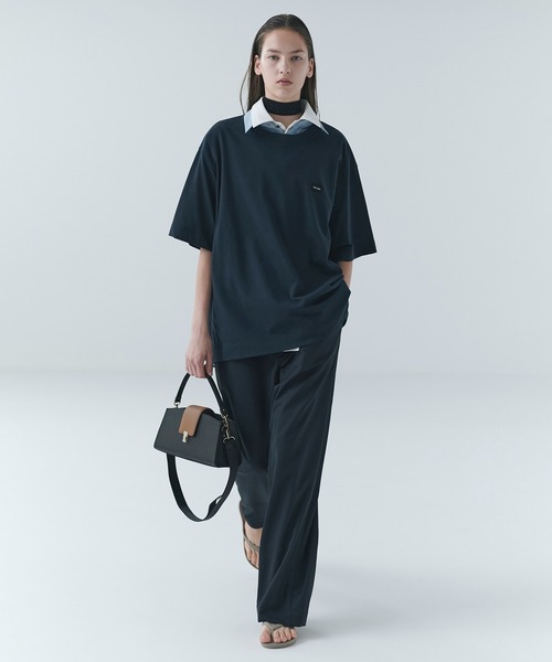 CULLNI（クルニ）の「CULLNI Embroidery Patch Short Sleeve Pullover（Tシャツ/カットソー・メンズ・ワインレッド/ダークブラウン/ホワイト/ブラック/ネイビー/グレー・2/1/0）」の7枚目の写真
