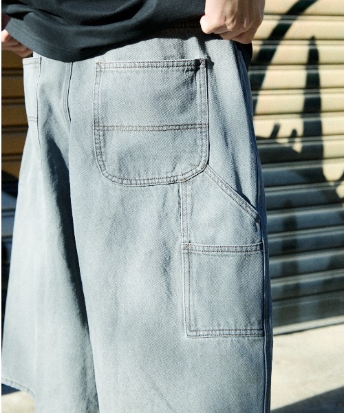 ムラサキスポーツ(ムラサキスポーツ)の「DEAR LAUREL/ディアローレル DNM BAGGY SHORTS ショーツ DL26S-3305(その他パンツ・メンズ・ネイビー/ブラック/ブルー・M/L)」の4枚目の写真
