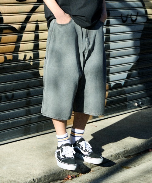ムラサキスポーツ(ムラサキスポーツ)の「DEAR LAUREL/ディアローレル DNM BAGGY SHORTS ショーツ DL26S-3305(その他パンツ・メンズ・ネイビー/ブラック/ブルー・M/L)」の5枚目の写真