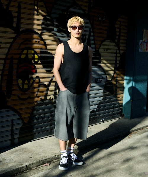 ムラサキスポーツ(ムラサキスポーツ)の「DEAR LAUREL/ディアローレル DNM BAGGY SHORTS ショーツ DL26S-3305(その他パンツ・メンズ・ネイビー/ブラック/ブルー・M/L)」の6枚目の写真