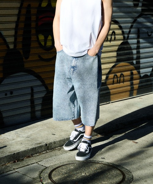 ムラサキスポーツ(ムラサキスポーツ)の「DEAR LAUREL/ディアローレル DNM BAGGY SHORTS ショーツ DL26S-3305(その他パンツ・メンズ・ネイビー/ブラック/ブルー・M/L)」の10枚目の写真