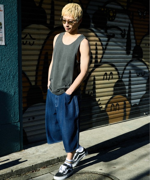 ムラサキスポーツ(ムラサキスポーツ)の「DEAR LAUREL/ディアローレル DNM BAGGY SHORTS ショーツ DL26S-3305(その他パンツ・メンズ・ネイビー/ブラック/ブルー・M/L)」の18枚目の写真