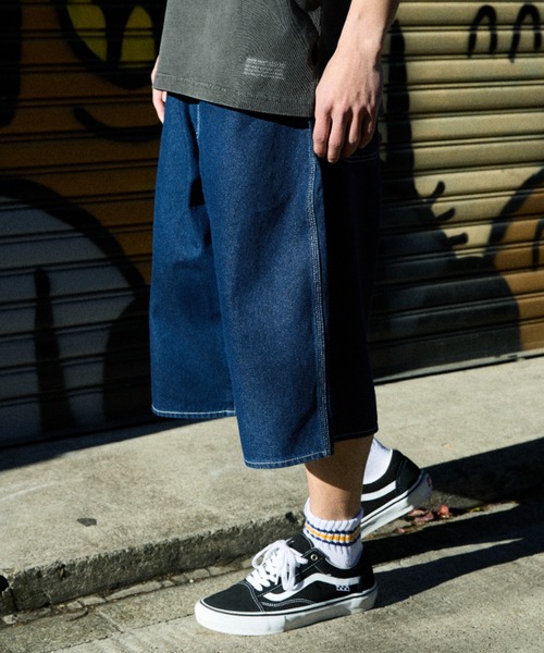 ムラサキスポーツ(ムラサキスポーツ)の「DEAR LAUREL/ディアローレル DNM BAGGY SHORTS ショーツ DL26S-3305(その他パンツ・メンズ・ネイビー/ブラック/ブルー・M/L)」の19枚目の写真