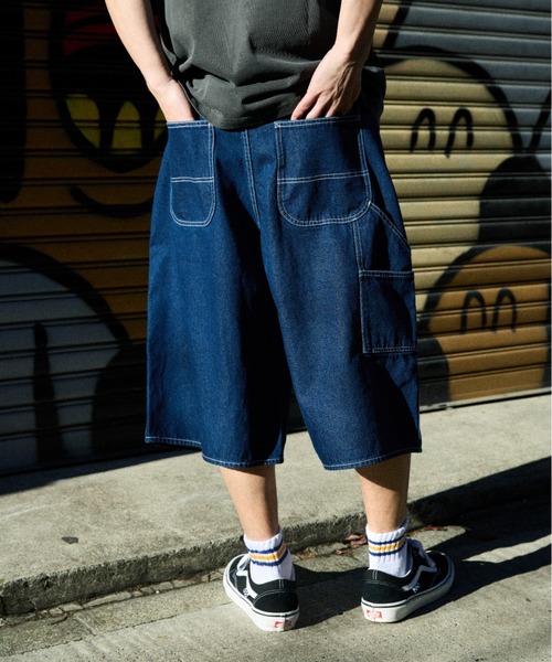 ムラサキスポーツ(ムラサキスポーツ)の「DEAR LAUREL/ディアローレル DNM BAGGY SHORTS ショーツ DL26S-3305(その他パンツ・メンズ・ネイビー/ブラック/ブルー・M/L)」の20枚目の写真