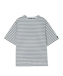 【HELLY HANSEN】S/S HH Marine Border Boat Neck Tee