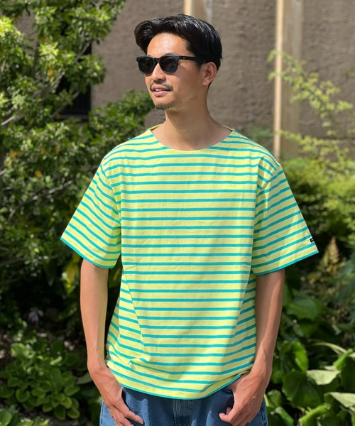 HELLY HANSEN(ヘリーハンセン)の「【HELLY HANSEN】S/S HH Marine Border Boat Neck Tee(Tシャツ/カットソー・メンズ・アイボリー/ライム/ホワイト・MEDIUM/LARGE/X-LARGE)」の3枚目の写真
