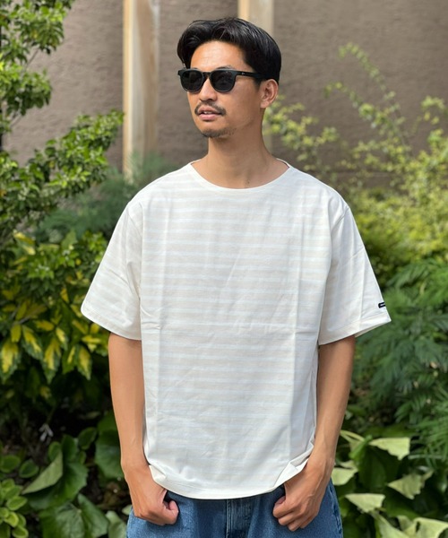 HELLY HANSEN(ヘリーハンセン)の「【HELLY HANSEN】S/S HH Marine Border Boat Neck Tee(Tシャツ/カットソー・メンズ・アイボリー/ライム/ホワイト・MEDIUM/LARGE/X-LARGE)」の2枚目の写真