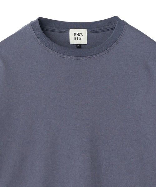 MEN'S BIGI（メンズビギ）の「スビンプラチナム スムースTシャツ（Tシャツ/カットソー・メンズ・チャコールグレー/ホワイト/ブラック・02/03）」の4枚目の写真