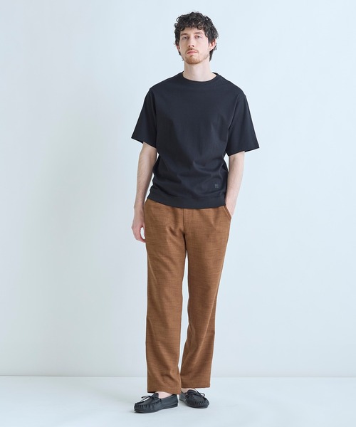 MEN'S BIGI（メンズビギ）の「スビンプラチナム スムースTシャツ（Tシャツ/カットソー・メンズ・チャコールグレー/ホワイト/ブラック・02/03）」の18枚目の写真