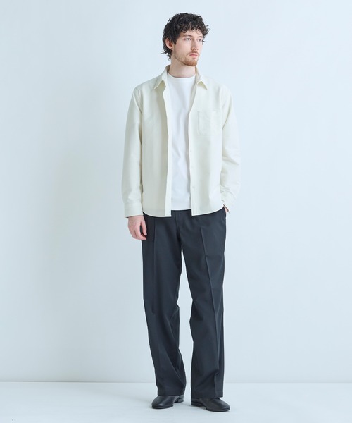 MEN'S BIGI（メンズビギ）の「スビンプラチナム スムースTシャツ（Tシャツ/カットソー・メンズ・チャコールグレー/ホワイト/ブラック・02/03）」の20枚目の写真