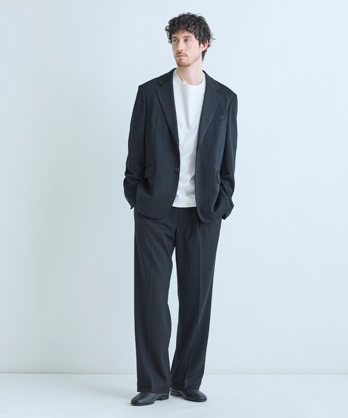 MEN'S BIGI（メンズビギ）の「スビンプラチナム スムースTシャツ（Tシャツ/カットソー・メンズ・チャコールグレー/ホワイト/ブラック・02/03）」の19枚目の写真