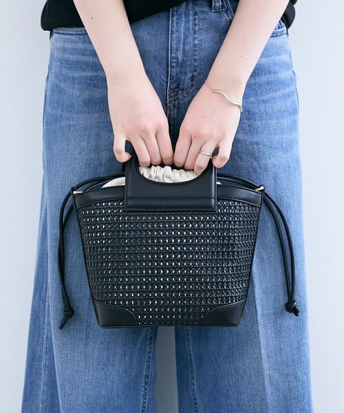 le.coeur blanc（ルクールブラン）の「メッシュ2WAYトートバッグ（トートバッグ・レディース・アイボリー/ブラック・FREE）」の13枚目の写真