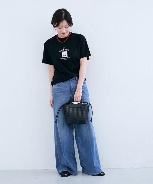 le.coeur blanc（ルクールブラン）の「メッシュ2WAYトートバッグ（トートバッグ・レディース・アイボリー/ブラック・FREE）」の22枚目の写真