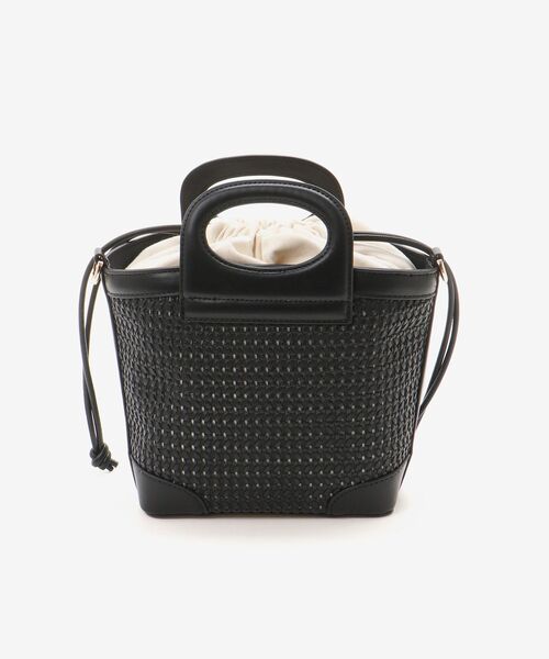 le.coeur blanc（ルクールブラン）の「メッシュ2WAYトートバッグ（トートバッグ・レディース・アイボリー/ブラック・FREE）」の4枚目の写真